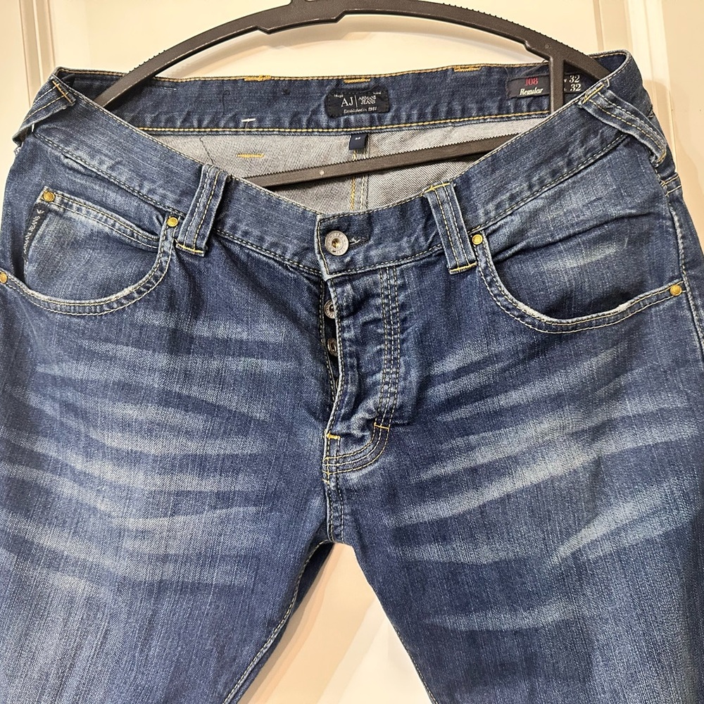 Armani Jeans Classic‎ Blue Denim Jeans - Picture 3 of 6